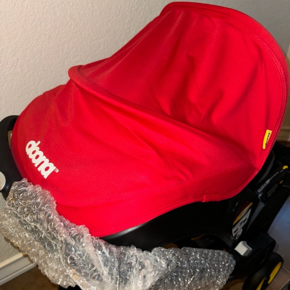 Doona canopy and seatbelt covers